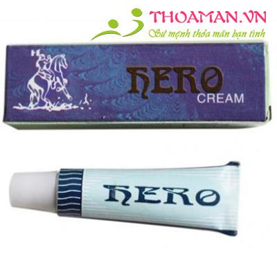 2 tuýp gel HERO CREAM chống xuất tinh sớm cho phái mạnh