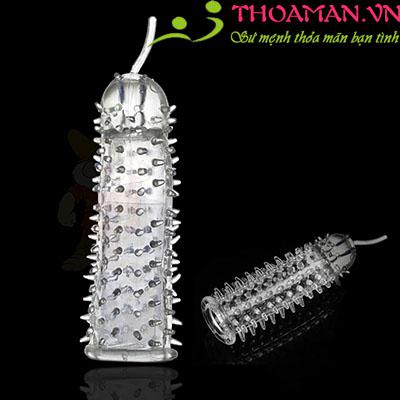 Bao cao su đôn dên trong suốt gân gai sâu róm siêu mềm