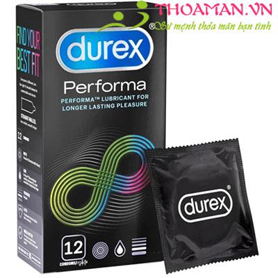 Bao cao su Durex Performa chống xuất tinh sớm