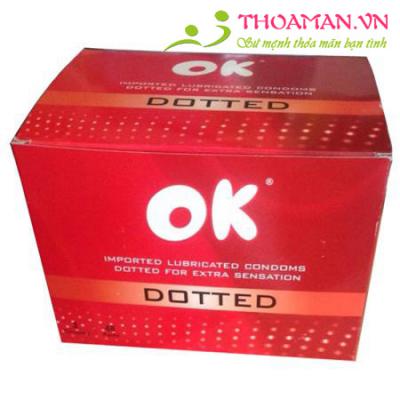 Bao cao su Ok Deluxe đỏ 100 chiếc