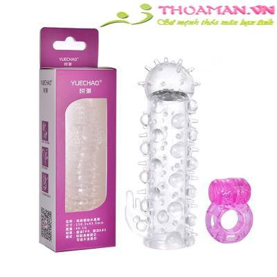 Bao đôn dên silicon mềm mịn Yuechao bi gai toàn thân