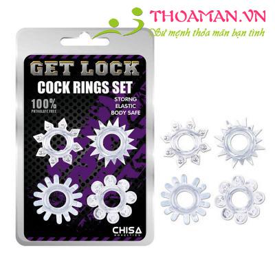 Bộ vòng gai silicon sao biển Get lock