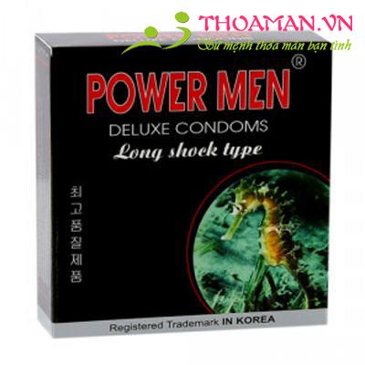 Com bo 5 hộp bao cao su Power Men cá ngựa