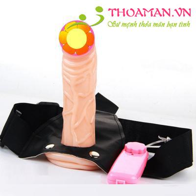 Dương vật rổng ruột dây đeo có rung