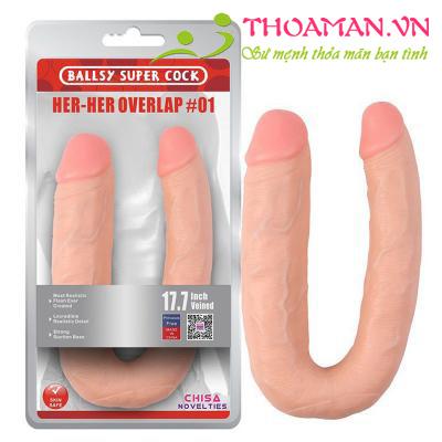 Dương vật giả cao cấp 2 đầu