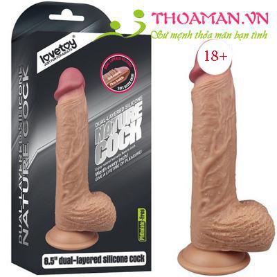 Dương vật giả có đế hít tường 8,5 inch