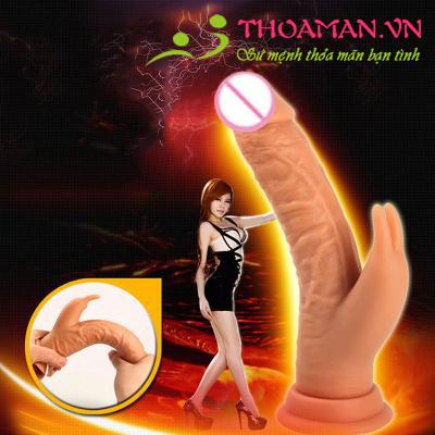 Dương vật giả Cyberskin mềm mịn gân guốc siêu rung