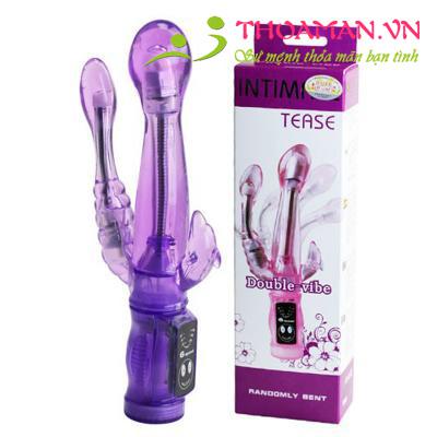 Dương vật giả đa năng cao cấp 3 đầu Tease Intimate