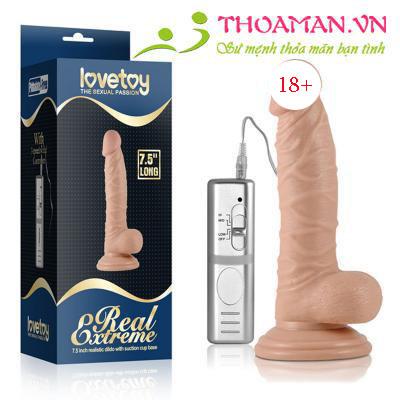 Dương vật giả dán tường Lovetoy 7,5 siêu mềm
