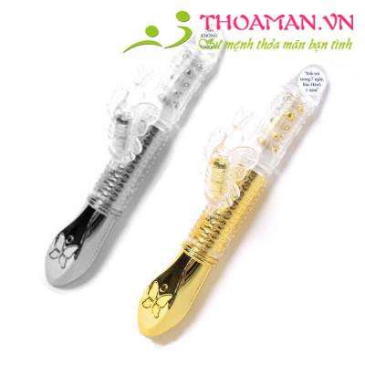 Dương vật giả mạ kim cao cấp hình bướm mẫu mới