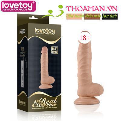 Dương vật giả silicon Lovetoy 8.5 inch có đế hít tường không rung