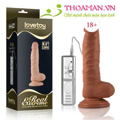 Dương vật Lovetoy 8,5 inch có rung