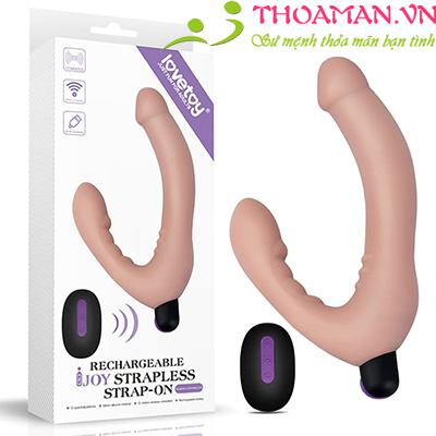 Dương vật silicon 2 đầu siêu mềm có rung điều khiển xa