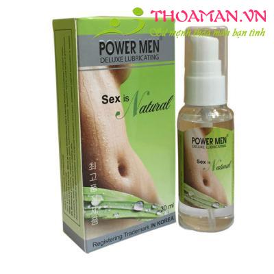 Gel bôi trơn tình dục tự nhiên Powermen Natural 30ml