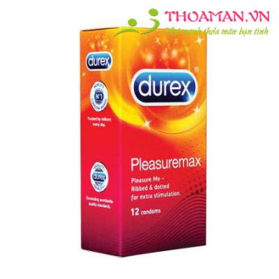 Hộp Bao Cao Su Durex Pleasuremax có gai