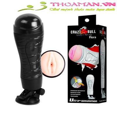 Âm đạo giả có đế hít tường Crazy Bull Flora