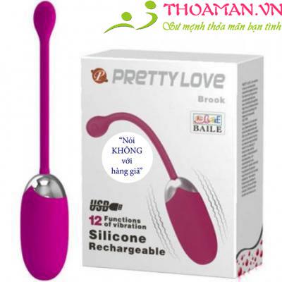Trứng rung tình yêu 12 chế độ siêu mạnh Prettylove Brook